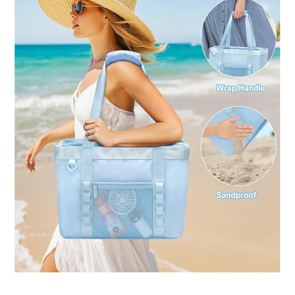Yarwo Large Tote With Cooler Compartment And Luggage Strap - Picture 6 of 7